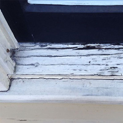 Chipped Windowsill